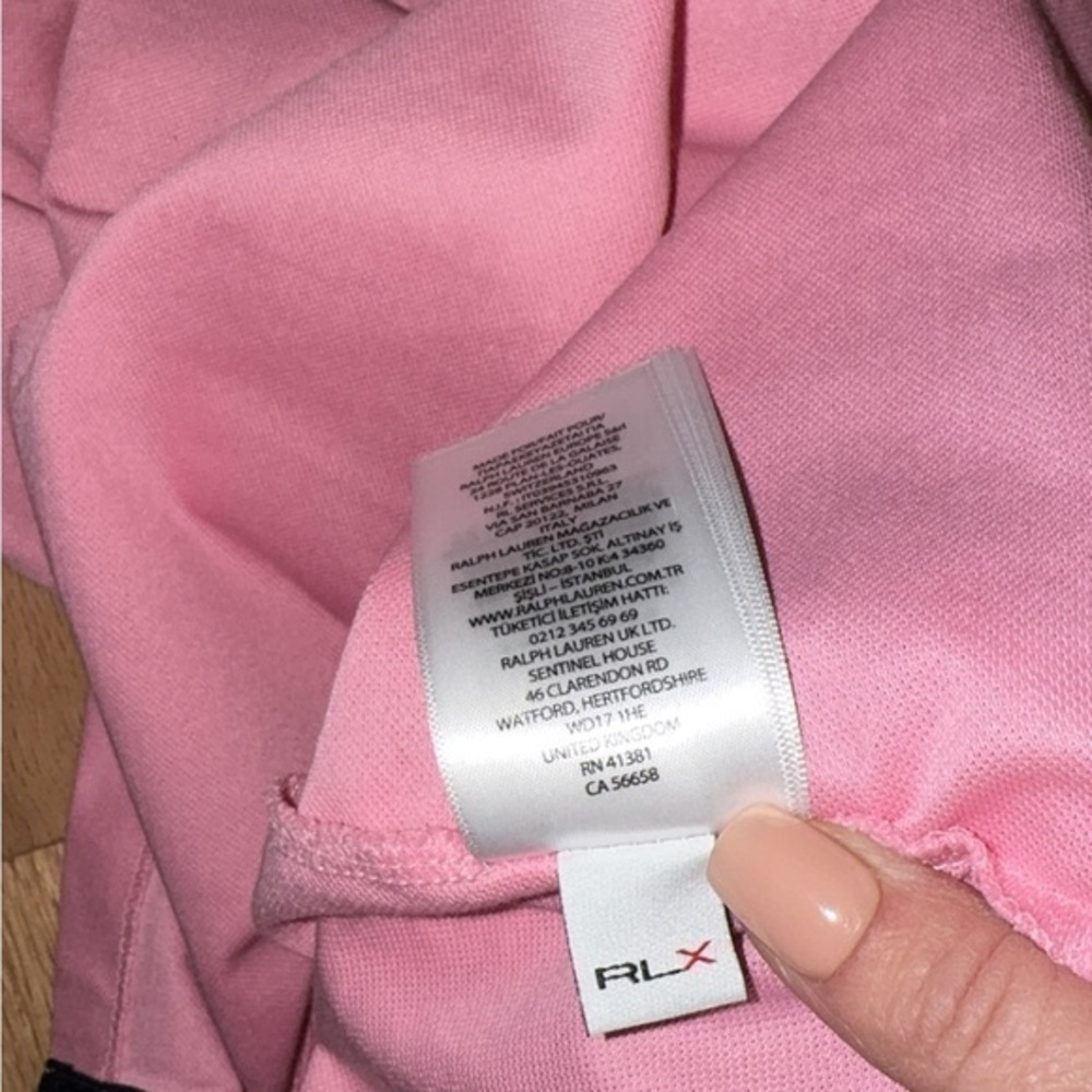 RLX Polo Golf Tour Pique VAL Pink‎ Short Sleeve Women's Golf Shirt Small - Picture 10 of 11
